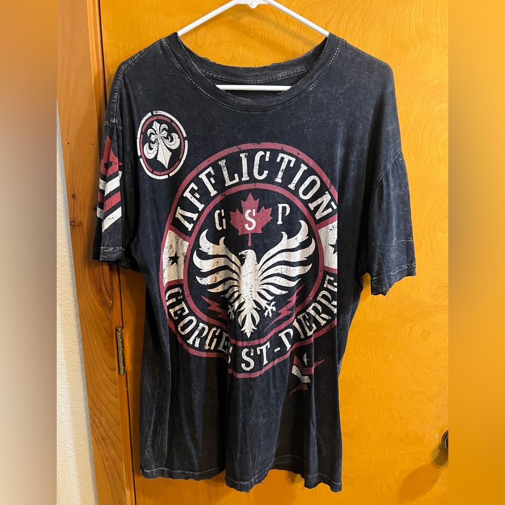 Affliction Signature Series Georges St Pierre GSP Team Rush Men’s L
